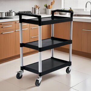 SOGA 3 Tier Kitchen Trolley Big